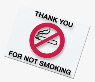No Smoking Static Cling - Sign, HD Png Download, Free Download