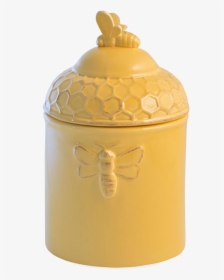 Beehive Yellow Ceramic Canister Emboss, HD Png Download, Free Download
