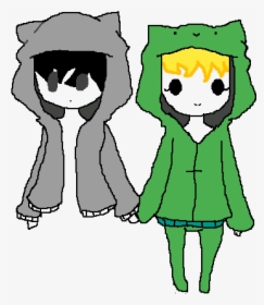 Lost And Ben In Cat Hoddies Clipart , Png Download - Drawing, Transparent Png, Free Download