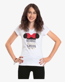 T-shirt Lady Disney Minnie Mouse - Girl, HD Png Download, Free Download