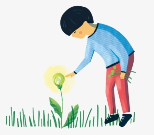 40 Big Ideas Green Light Bulb Illustration - Illustration, HD Png Download, Free Download