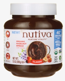 Nutiva Organic Hazelnut Spread With Cocoa Classic 13 - Nutiva Organic Hazelnut Spread, HD Png Download, Free Download