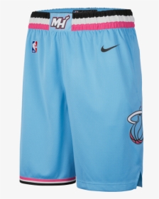 Nike Nba Miami Heat City Edition Swingman Shorts - Miami Vice Heat Shorts, HD Png Download, Free Download