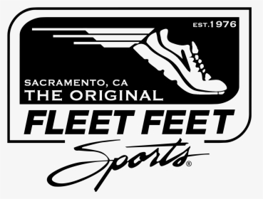 Fleet Feet Logo Png White - Fleet Feet Sports, Transparent Png, Free Download