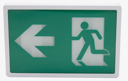 Emergency Exit Sign With Arrow, HD Png Download, Free Download