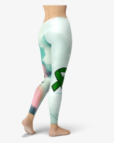 Green Awareness Ribbon Leggings Yoga Pants Activewear - Yoga Pants, HD Png Download, Free Download