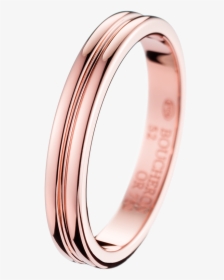 Godron Pink Gold Small Wedding Band - Wedding Ring, HD Png Download, Free Download