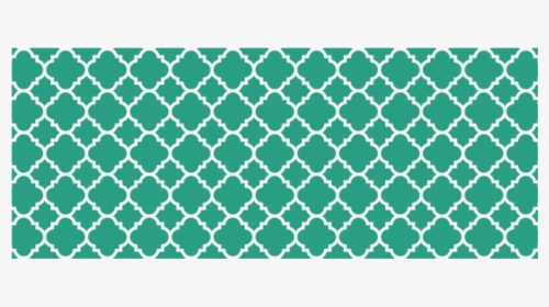 Emerald Green White Quatrefoil Classic Pattern White - Teal And White Body Pillow, HD Png Download, Free Download