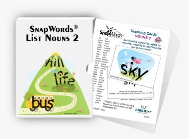 Snapwords® Nouns List 2 Teaching Cards"  Class="lazyload - Graphic Design, HD Png Download, Free Download
