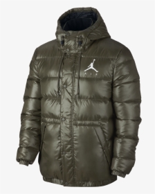 Air Jordan Jumpman Puffer Jacket - Dark Green Nike Jacket, HD Png Download, Free Download