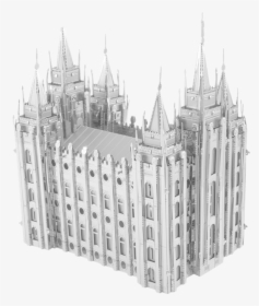 Salt Lake City Temple Metal Model Kit - Metal Earth Iconx Salt Lake Temple, HD Png Download, Free Download