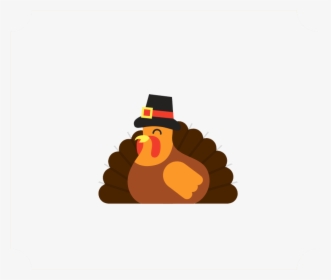 Orange Happy Turkey - Thanksgiving Break, HD Png Download, Free Download