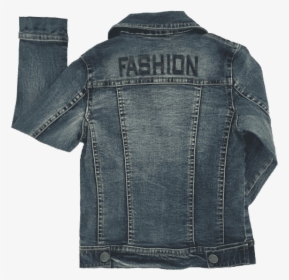 Girls Denim Jacket Back View - Jean Jacket From Back View, HD Png Download, Free Download