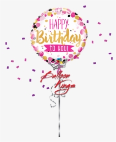 Hb To You Pink & Gold - Foil Balloon Happy Birthday 18, HD Png Download, Free Download