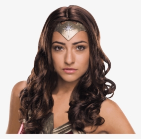 Adult Wonder Woman Deluxe Wig - Wonder Woman, HD Png Download, Free Download