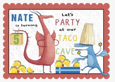Dragons Love Tacos Invitation - Party, HD Png Download, Free Download