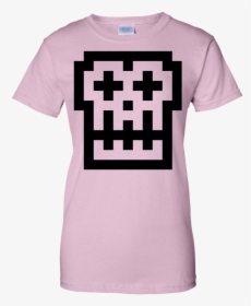 Pixel Skull T Shirt & Hoodie - Baddie Shirt, HD Png Download, Free Download