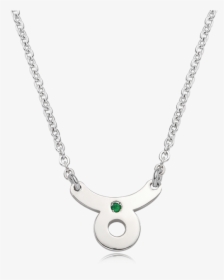 Silver Zodiac Sign Taurus Necklace - Necklace, HD Png Download, Free Download