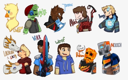 Prestonplayz The Pack Drawing, HD Png Download, Free Download
