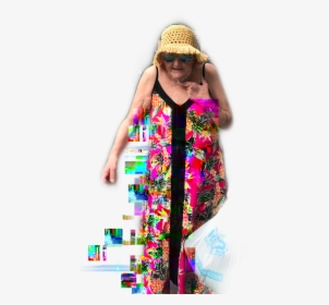 #scglitchy #glitchy #lady #fabolous #oldlady #freetoedit - Girl, HD Png Download, Free Download