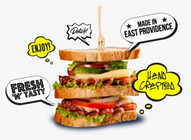 Forkinsandwich2 - Fast Food, HD Png Download, Free Download
