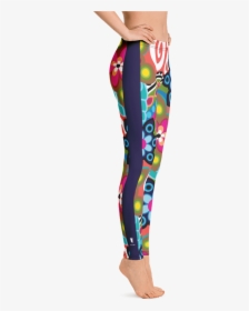 French Bull Fantasia Leggings - Blue And Pink Striped Leggings, HD Png Download, Free Download