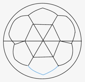How To Draw Soccer Ball - Circle, HD Png Download, Free Download