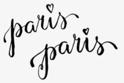 Paris Words Clipart , Png Download - Calligraphy, Transparent Png, Free Download