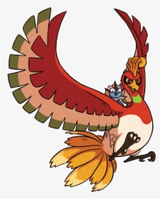 Cell Shaded Ho-oh And Vaporeon For On Twitter/tumblr - Cartoon, HD Png Download, Free Download