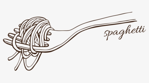 Transparent Spaghetti Clipart Png - Pasta Drawing, Png Download, Free Download