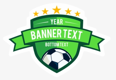 Custom Banner Shield Soccer Sticker - Rolling D Ice, HD Png Download, Free Download