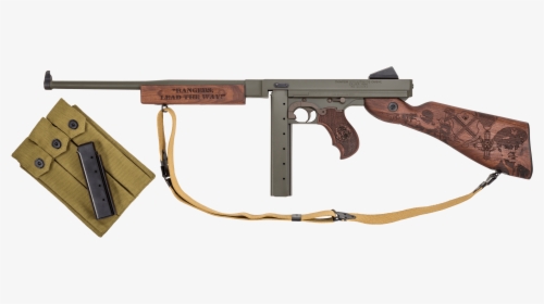 Round Barrel Tommy Gun, HD Png Download, Free Download