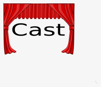 Cast List Title Clip Art - Theatre Curtains Clip Art, HD Png Download, Free Download