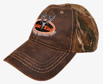 Antler King Camo/leather Hat - Baseball Cap, HD Png Download, Free Download