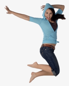 Girl Jumping Png - Girl Jumping Transparent Background, Png Download, Free Download
