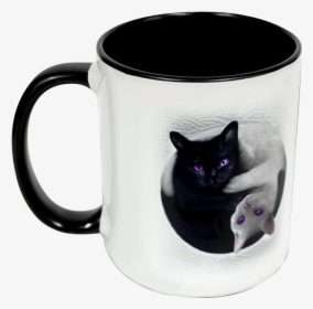 Yin Yang Cats Ceramic Mug - Mug, HD Png Download, Free Download
