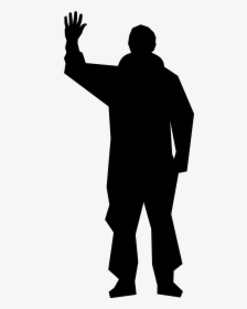 Fileastronaut Rex Walheim Waving - Silhouette Png Waving Hand, Transparent Png, Free Download