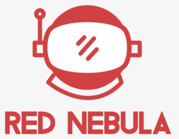 Red Nebula Astronaut Space Typography Vector Logo Illustration - Circle, HD Png Download, Free Download