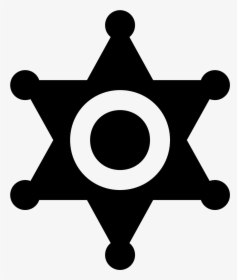 This Can Be Described As A Star With Six Edges Whose - Sheriff Badge Icon, HD Png Download, Free Download