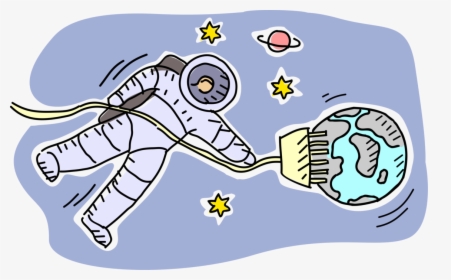 Vector Illustration Of Outer Space Astronaut Plugs, HD Png Download, Free Download