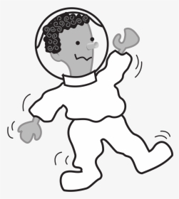 Astronaut Cosmonaut Man Free Picture - Shake Clipart Black And White, HD Png Download, Free Download