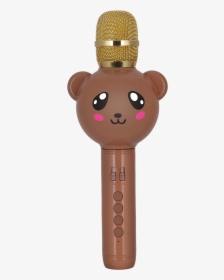 E102 Cute Bear Cartoon Handheld Wireless Karaoke Microphone - Microfonos De Niñas, HD Png Download, Free Download