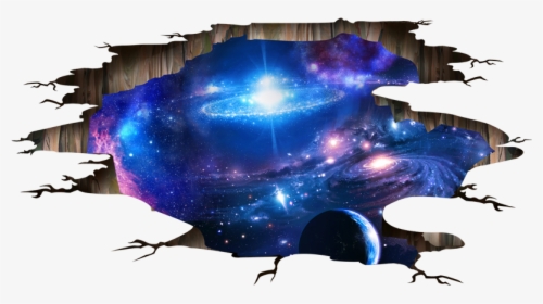 Clip Art Milky Way 3d - Blue Purple Art Galaxy, HD Png Download, Free Download