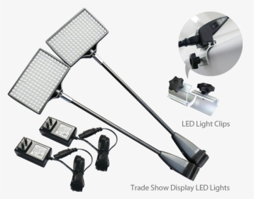 2pcs Trade Show Display Led Lights & Clips - Clip Lighting Trade Shows, HD Png Download, Free Download