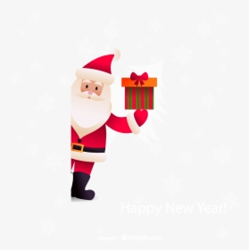 Santa Claus Christmas New Years Day - Background Gift Christmas Png, Transparent Png, Free Download