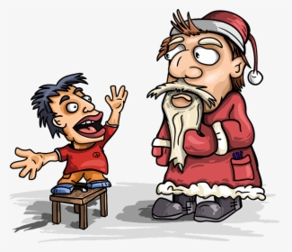 Santa Claus, New Year"s Eve, December, Christmas - Cartoon, HD Png Download, Free Download
