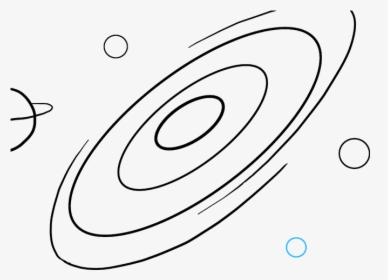 How To Draw A Galaxy - Black Hole Drawing Easy, HD Png Download, Free Download