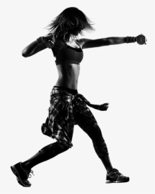 Siluetas Mujer Bailando Zumba, HD Png Download, Free Download
