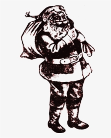 Vintage Vector Illustration Of Santa Claus - Victorian Clip Art Vector Png Music Hall, Transparent Png, Free Download