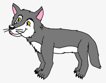 Gray Wolf - Cartoon, HD Png Download, Free Download